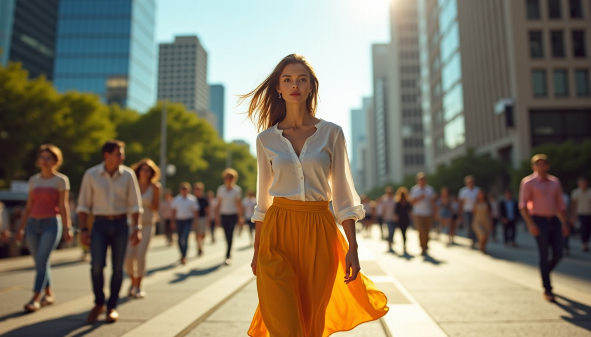 Porter une jupe midi fluide : ce que ça transforme dans vos tenues